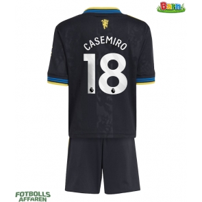Manchester United Casemiro #18 Tredjeställ Barn 2025-26 Kortärmad (+ Korta byxor)